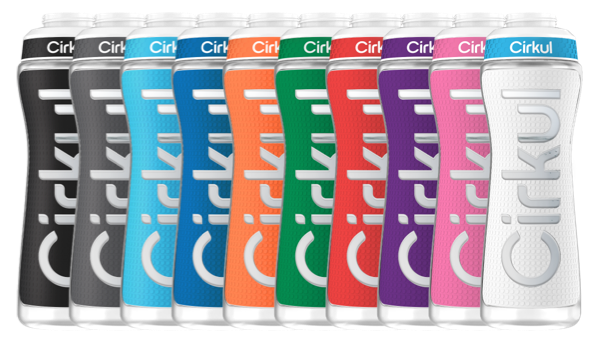 22oz. Grip Squeeze Plastic Bottle & Sport Lid H2