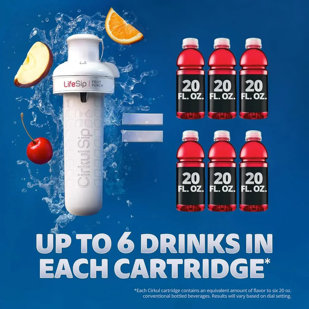 22oz. Plastic Bottle. LifeSip® Fruit Punch. & 18pk Singles F3