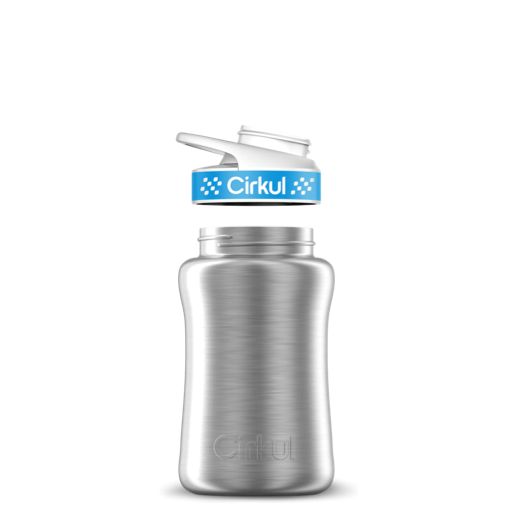 12oz. Stainless Steel Bottle & Comfort Grip Lid T8