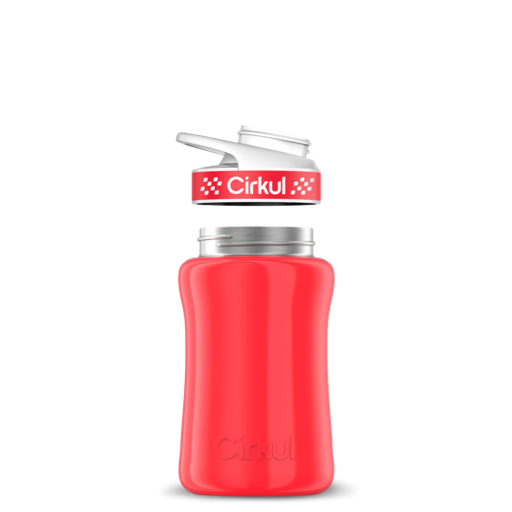 12oz. Stainless Steel Bottle & Comfort Grip Lid T8