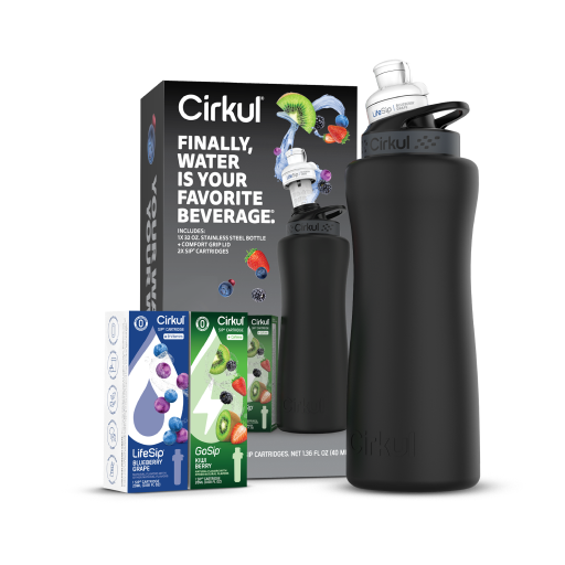 32oz. Matte Black Stainless Steel Bottle Starter Kit G4