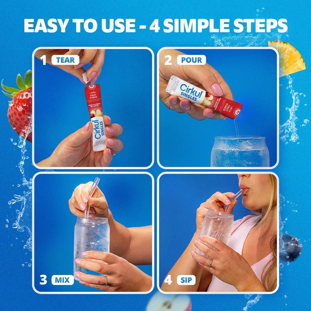 22oz. Plastic Bottle. LifeSip® Fruit Punch. & 18pk Singles Y5